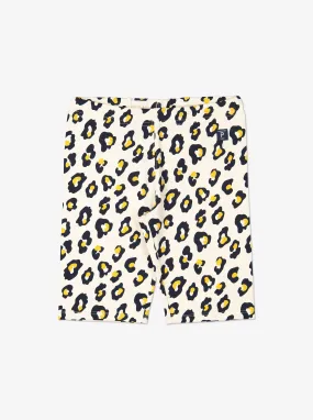 Leopard Print Kids Cycling shorts