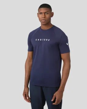Men's Peacoat Short Sleeve Raglan T-Shirt - Sports & Training Shirt for Men, Athletic T-Shirt