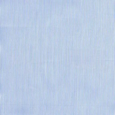 Sky Blue Fine Stripe Classic Custom Shirt 100c 100*120 Sas681a