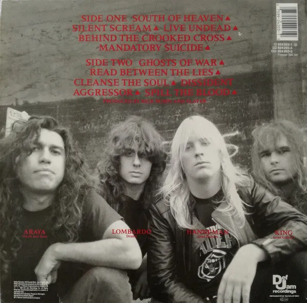 Slayer - South Of Heaven (LP, Album) (NM or M-)
